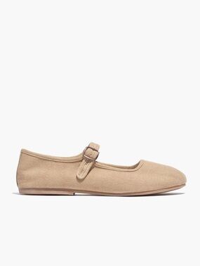 Small Lot Co. Tan Mary Jane Ballet Flat